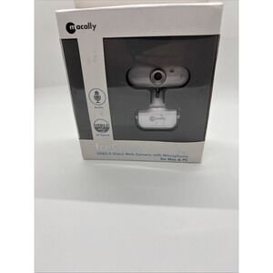 Macally IceCam2 USB 2.0 Video Web Camera with Microphone White ICECAMII